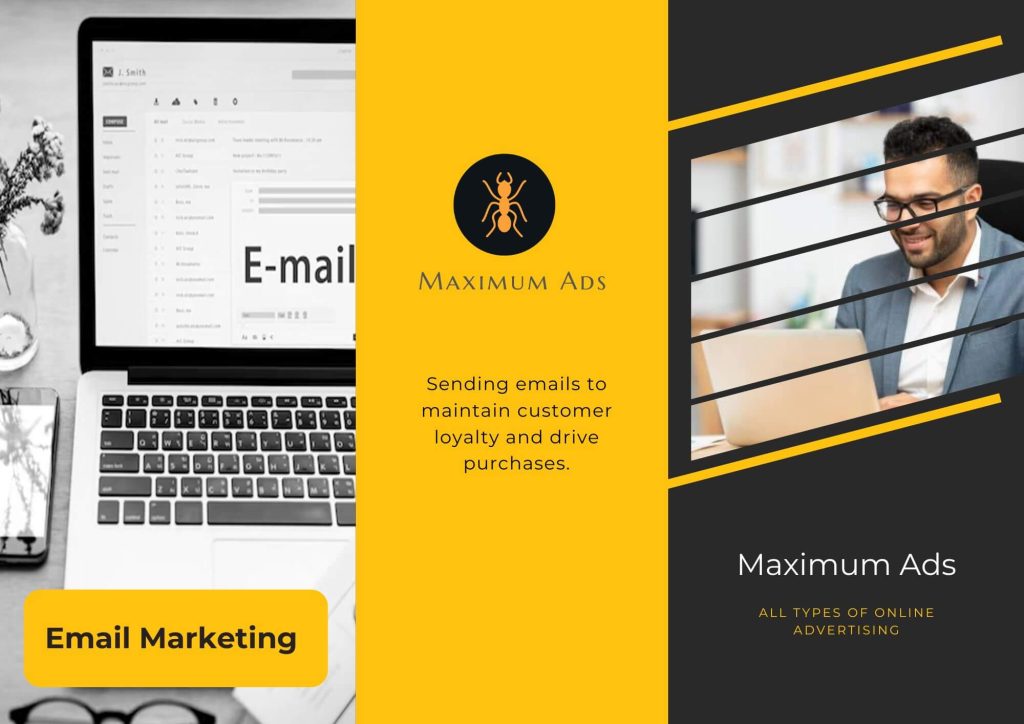 Marketer setting up an email campaign — email marketing for business